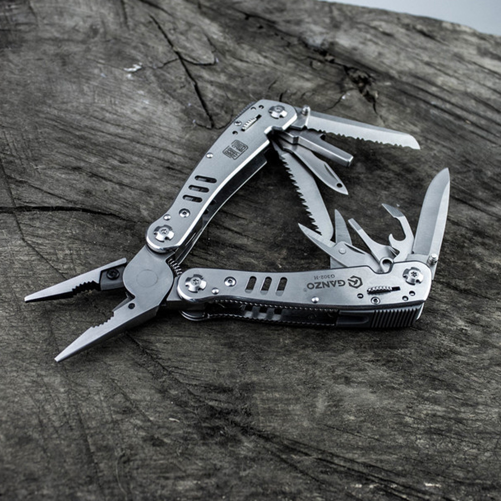 Ganzo Multiherramienta Color Plata 14 Funciones G302-h