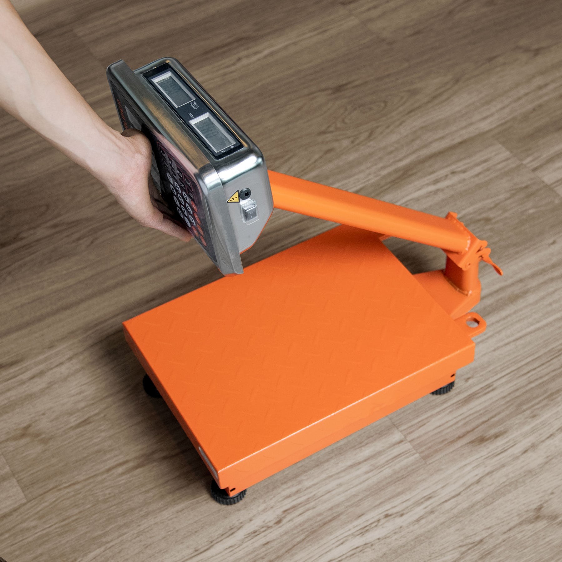 BÁSCULA ELECTRÓNICA DE PLATAFORMA, PLEGABLE, 100 KG, TRUPER 15729