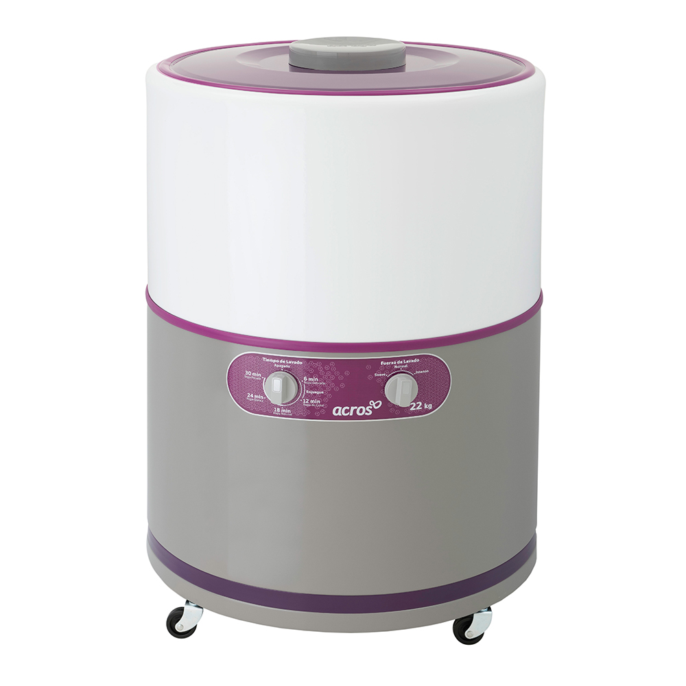 LAVADORA ACROS ALF-2253EG 22KG GRIS REDONDA.