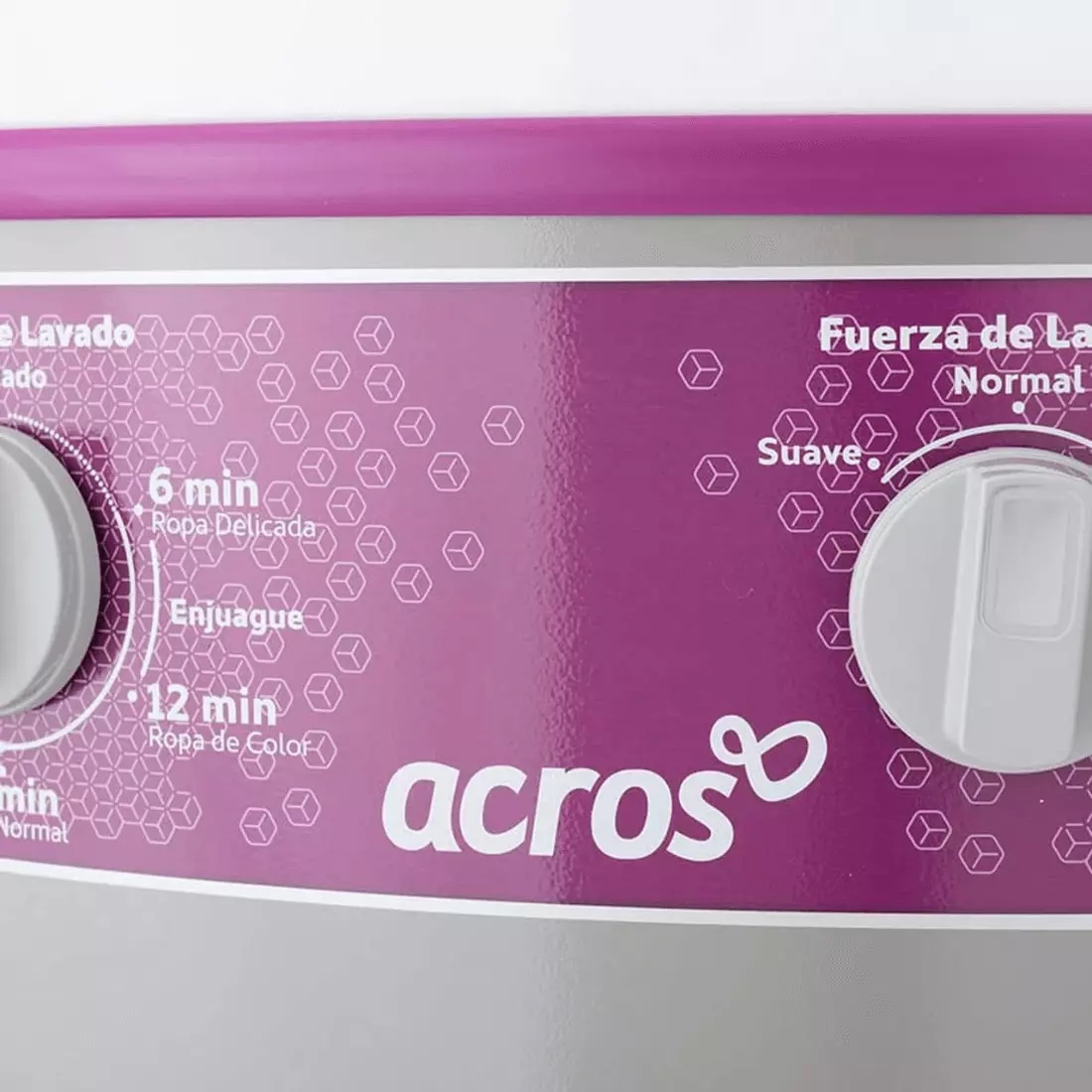 LAVADORA ACROS ALF-2253EG 22KG GRIS REDONDA.