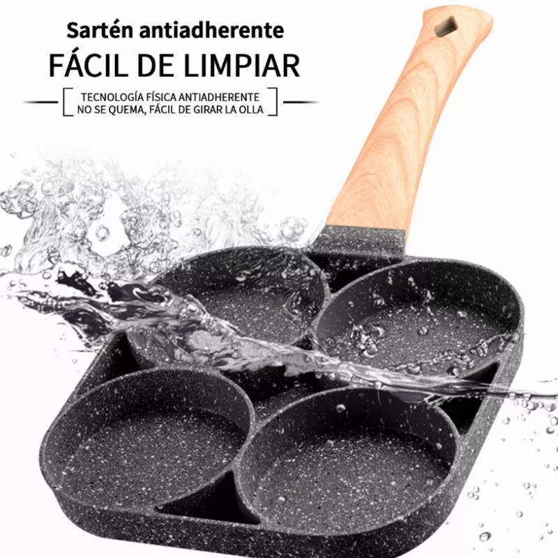 Sartén Antiadherente Para 4 Huevos.