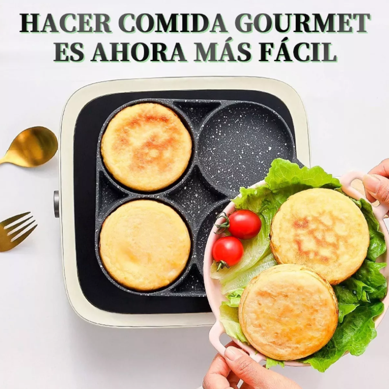 Sartén Antiadherente Para 4 Huevos.