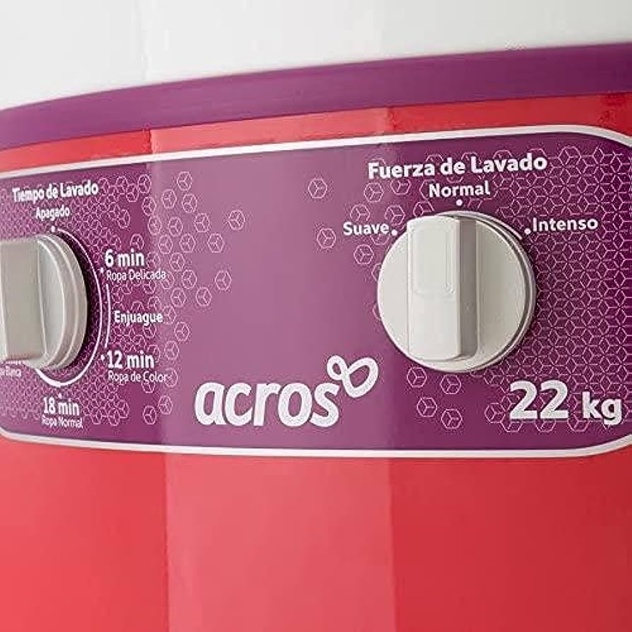 LAavadora Acros ALF-2253EC 22KG Roja Coral