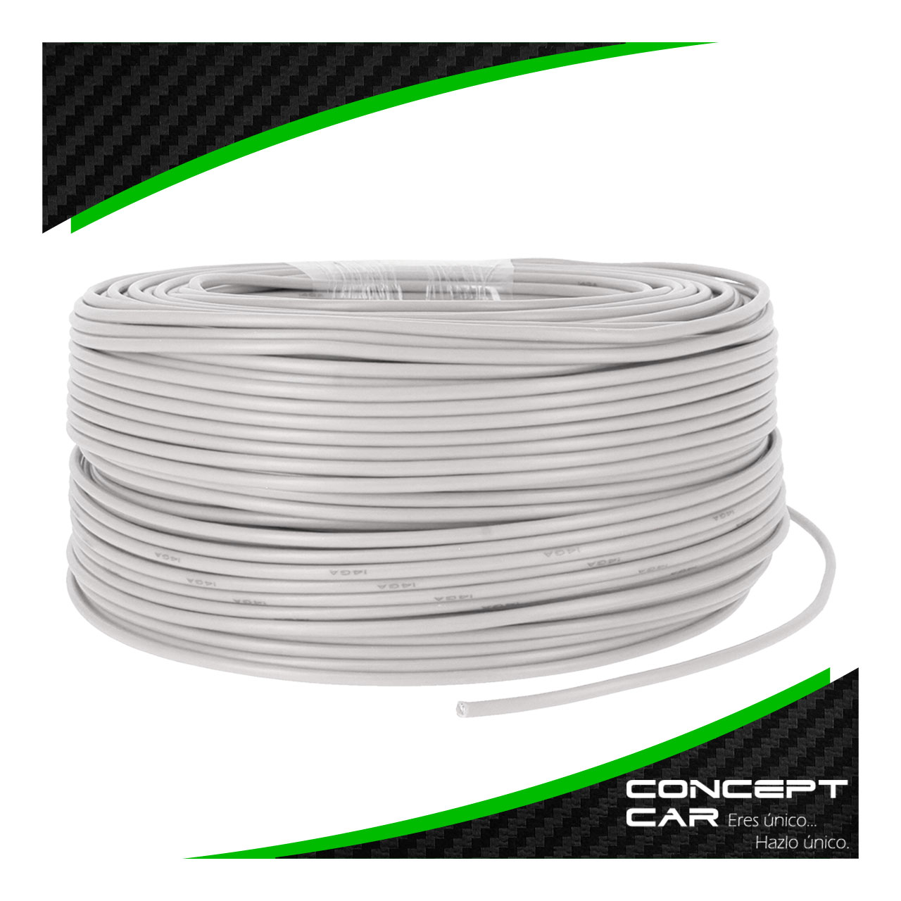 Rollo Cable Para Instalacion Automotriz Calibre 14 100 Mts