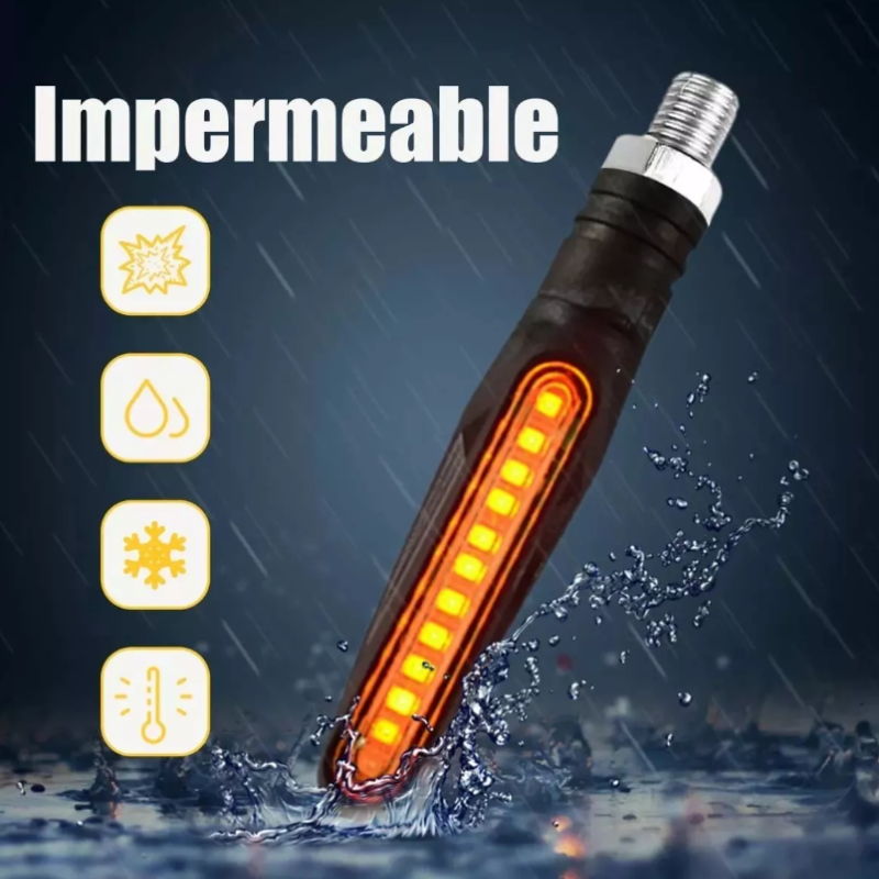 Direccionales Led Moto Secuencial Indicador Intermitente 4pz.