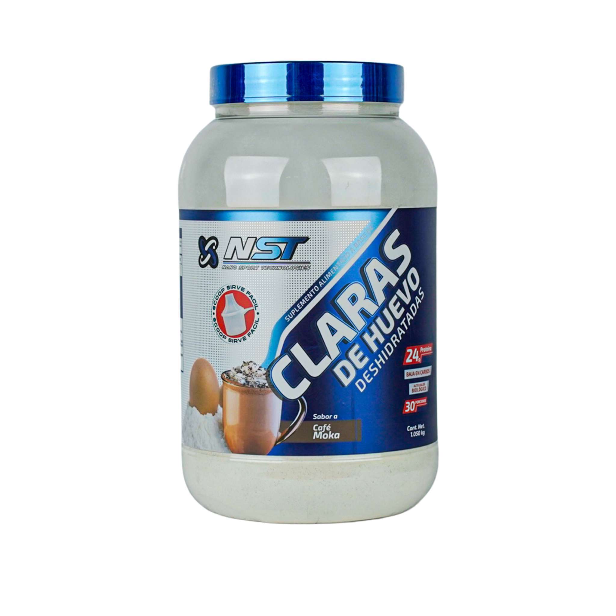 NST | Proteína de Claras de huevo, Cafe Moka, Alto en Proteínas