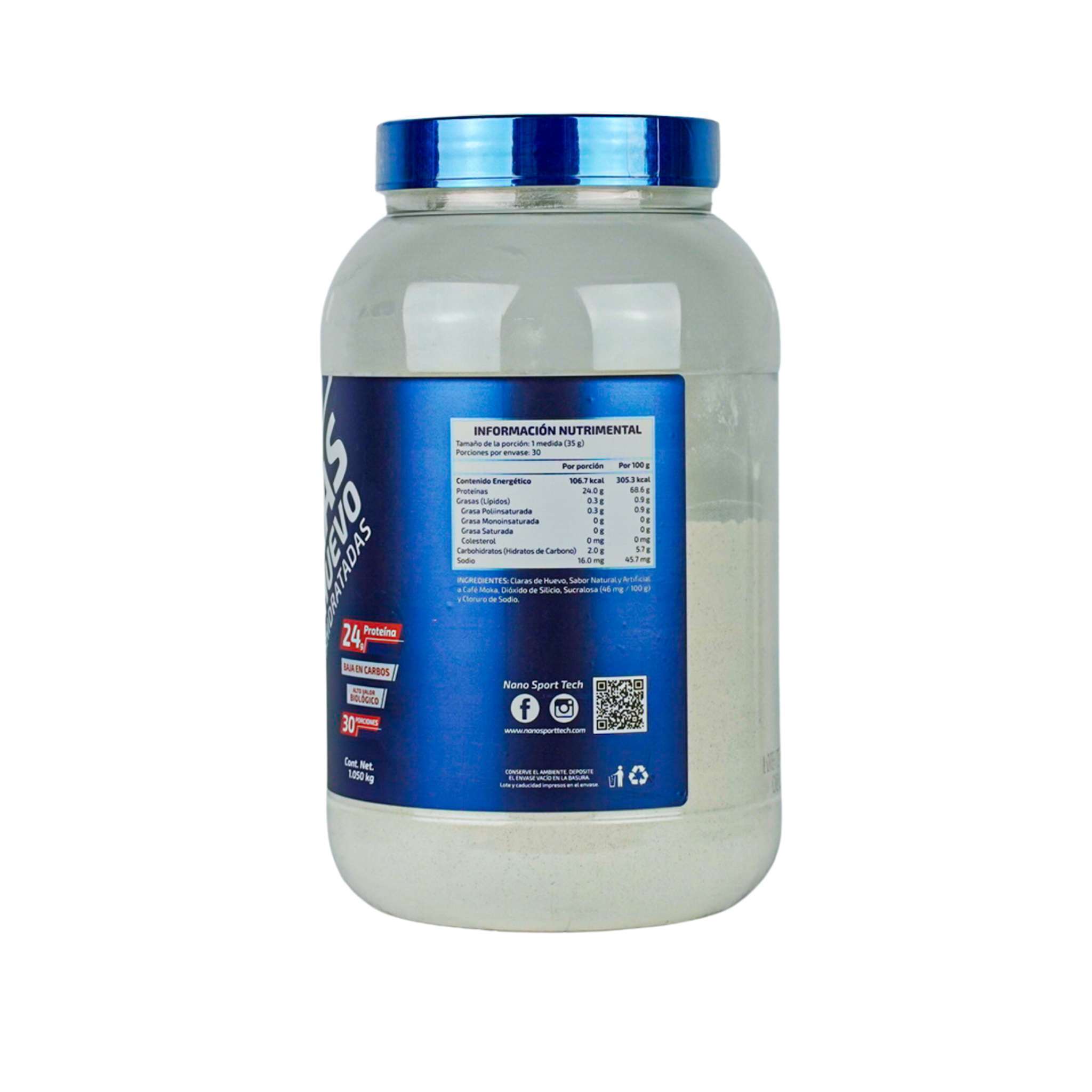 NST | Proteína de Claras de huevo, Cafe Moka, Alto en Proteínas