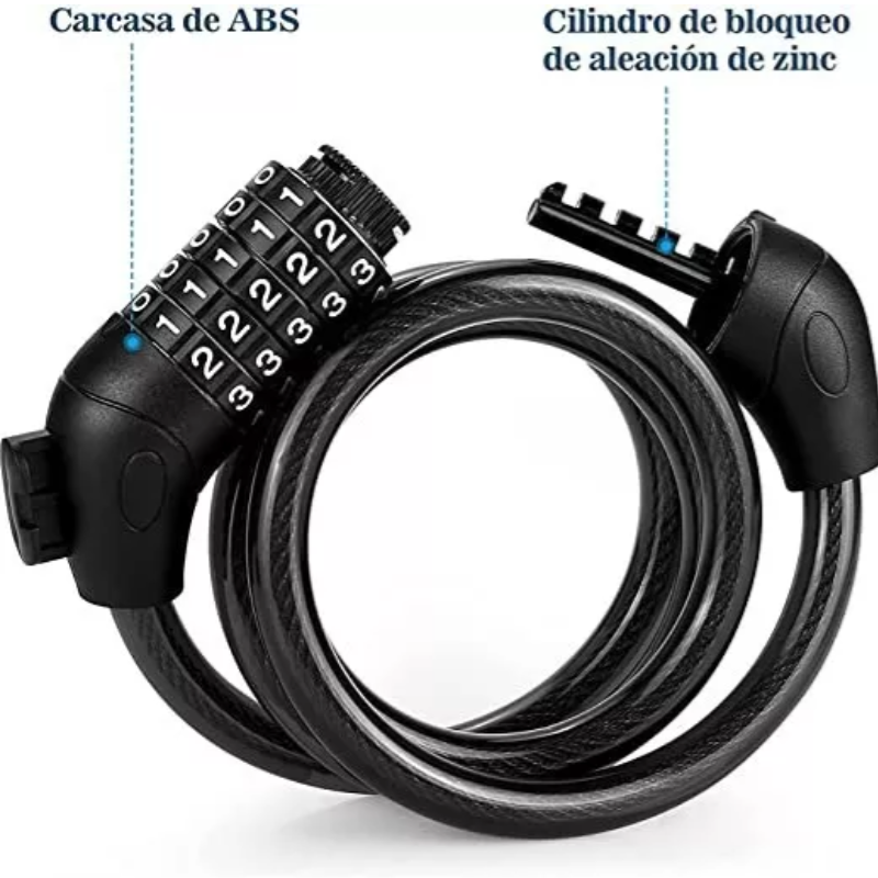Candado Cadena Reforzado Alta Seguridad Para Bici O Moto.