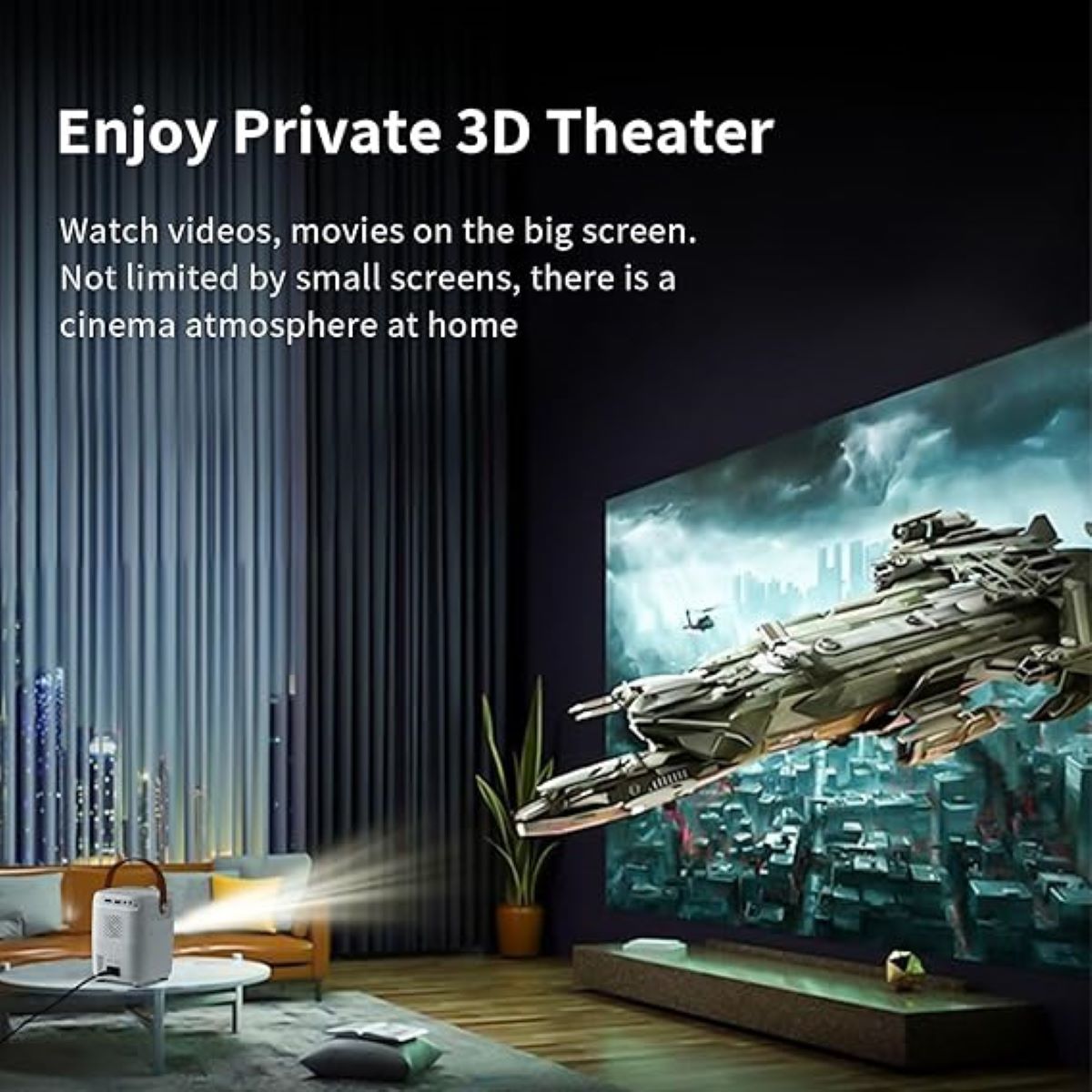 Proyector Portable Umiio Q2 Compatible HDMI USB AV Fire Stick