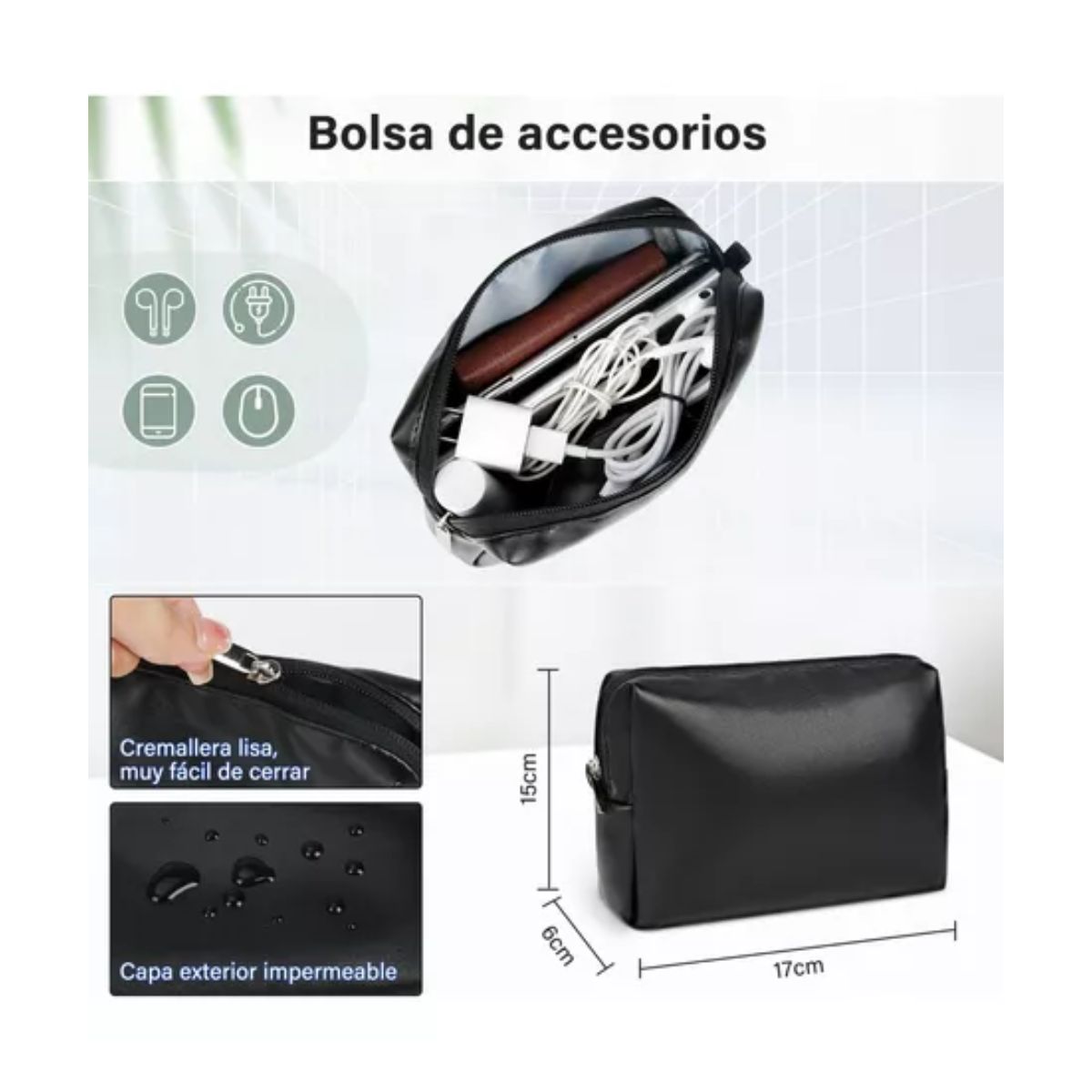 Funda De Laptop Protector Para Laptop Pro13/15.4 Impermeable 13 " negro