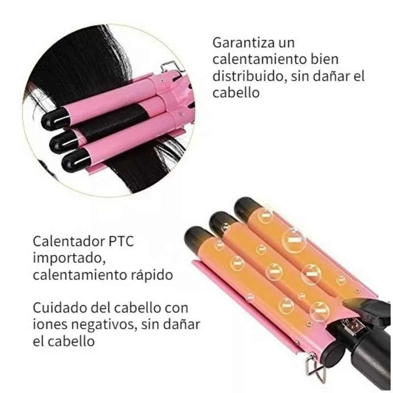 Waflera Cabello  Rizadora De Pelo .