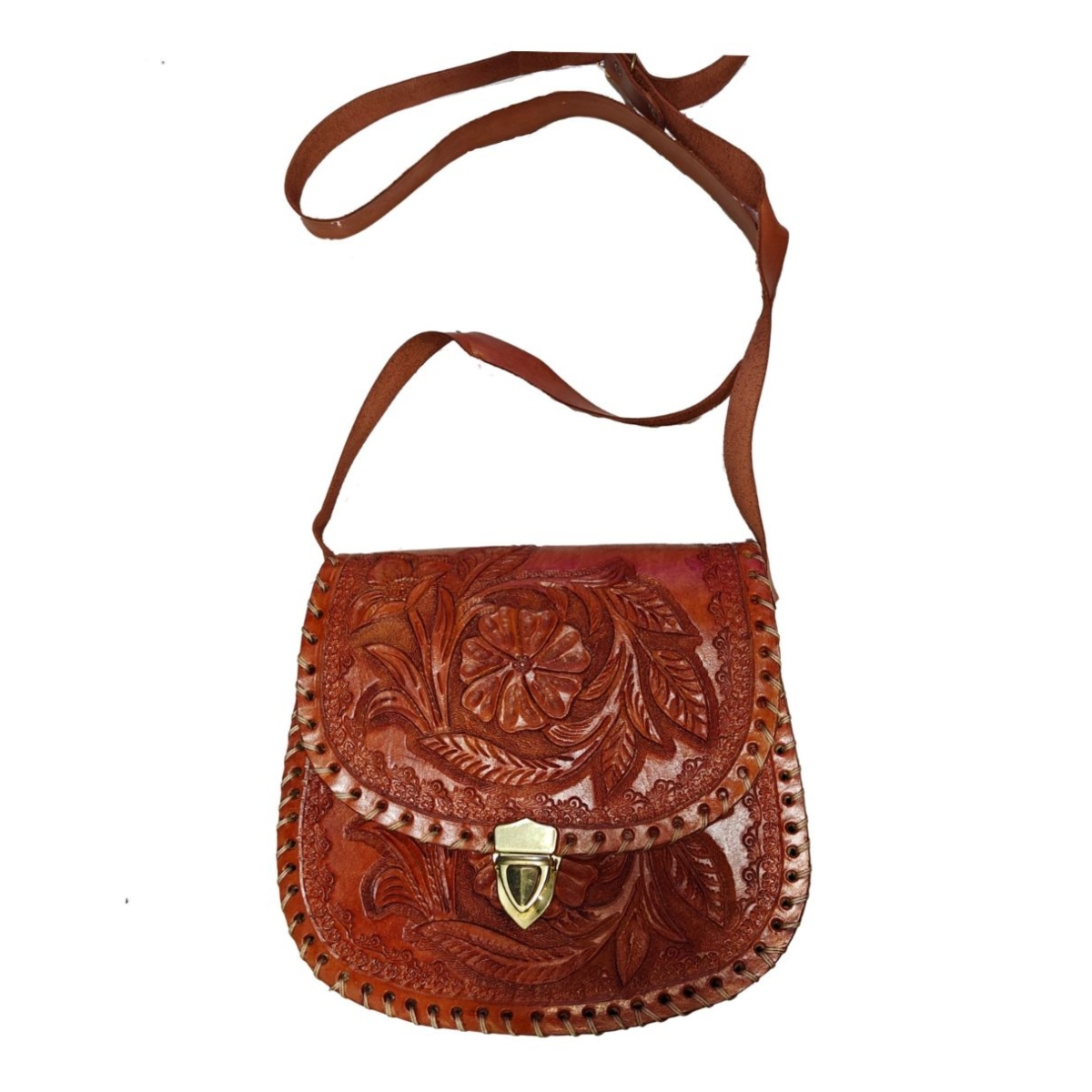 Bolsa Artesanal en Cuero Genuino