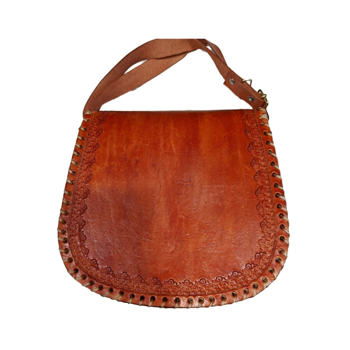 Bolsa Artesanal en Cuero Genuino