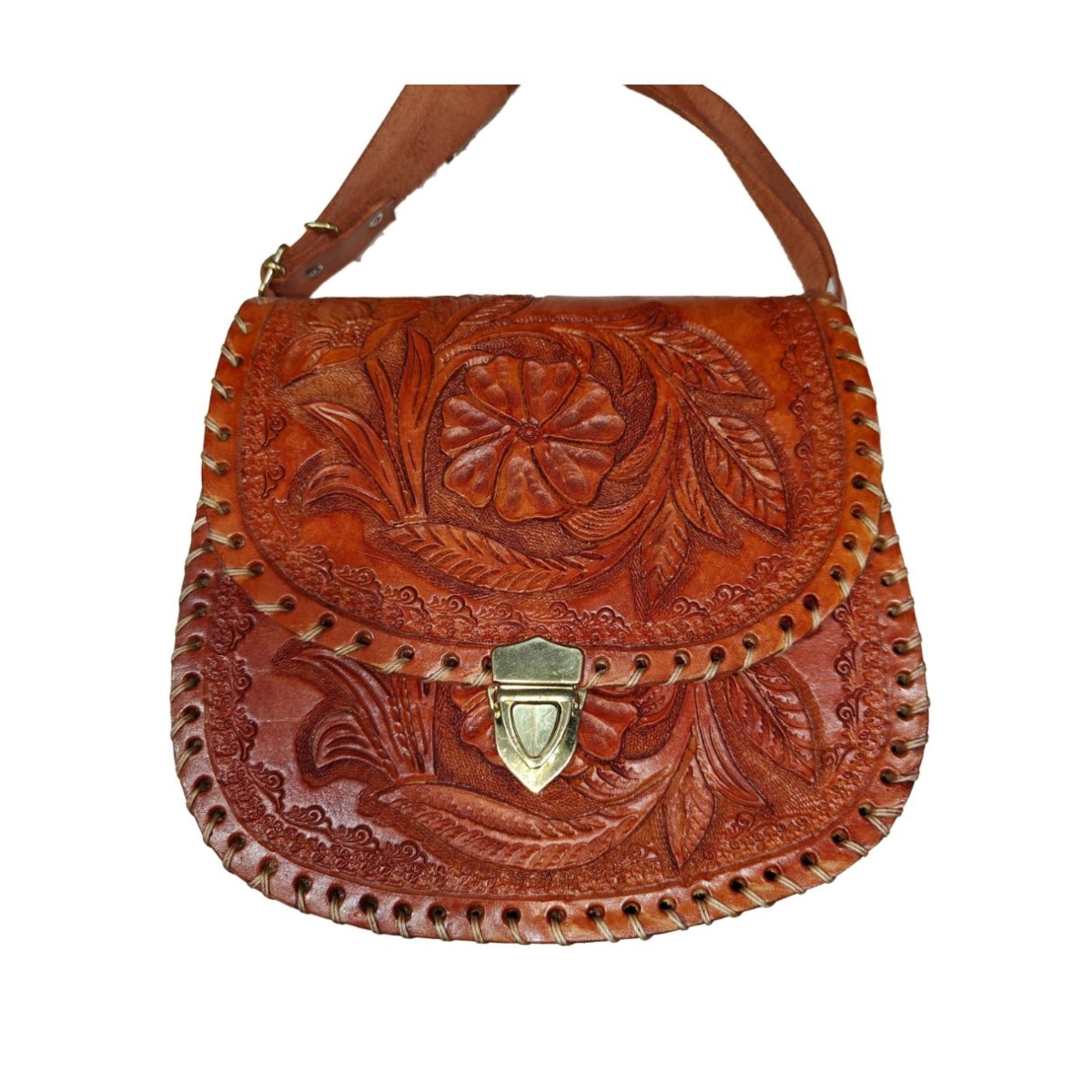 Bolsa Artesanal en Cuero Genuino