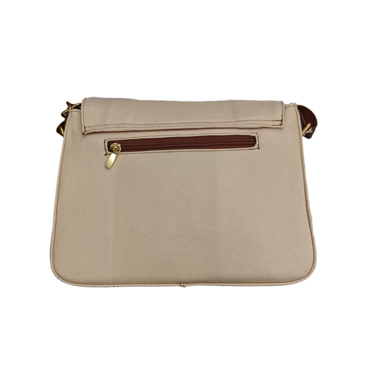 Bolsa Crossbody en Piel Color Beige