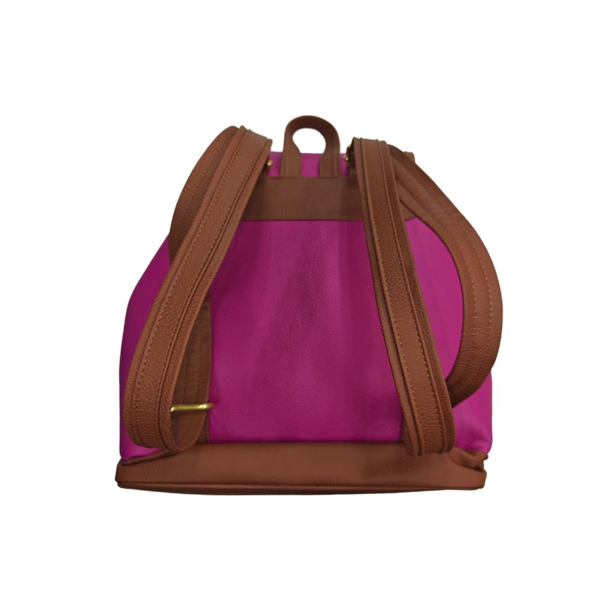 Mochila en piel Genuina Color Buganvilia