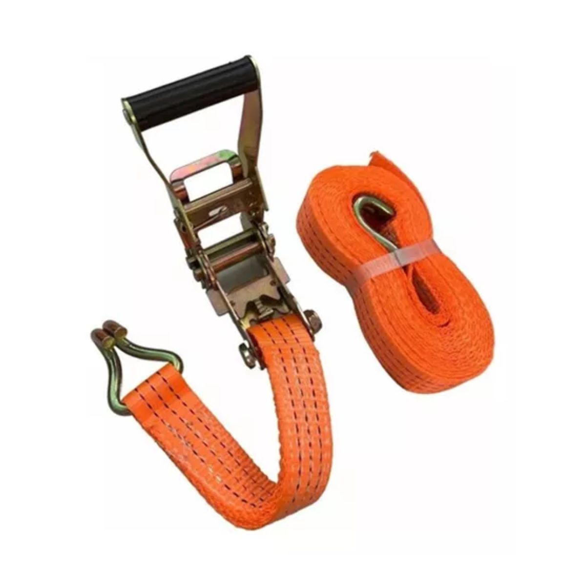 Eslinga Cinta De Amarre Con Matraca 5cm X 10m Máxima 2000kg NARANJA