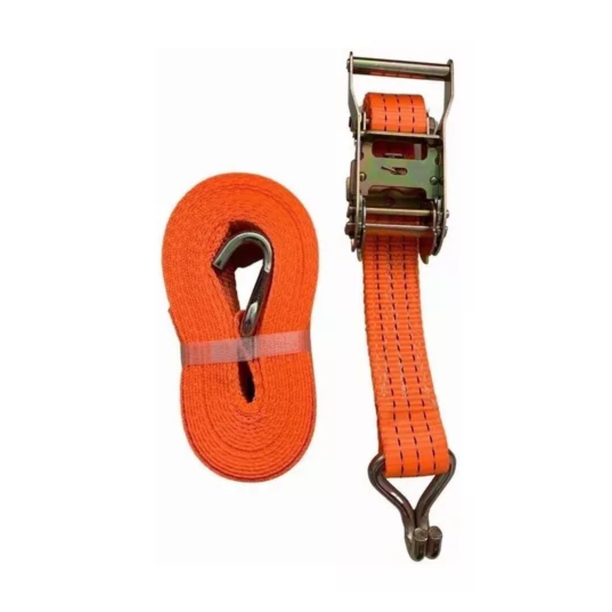 Eslinga Cinta De Amarre Con Matraca 5cm X 10m Máxima 2000kg NARANJA