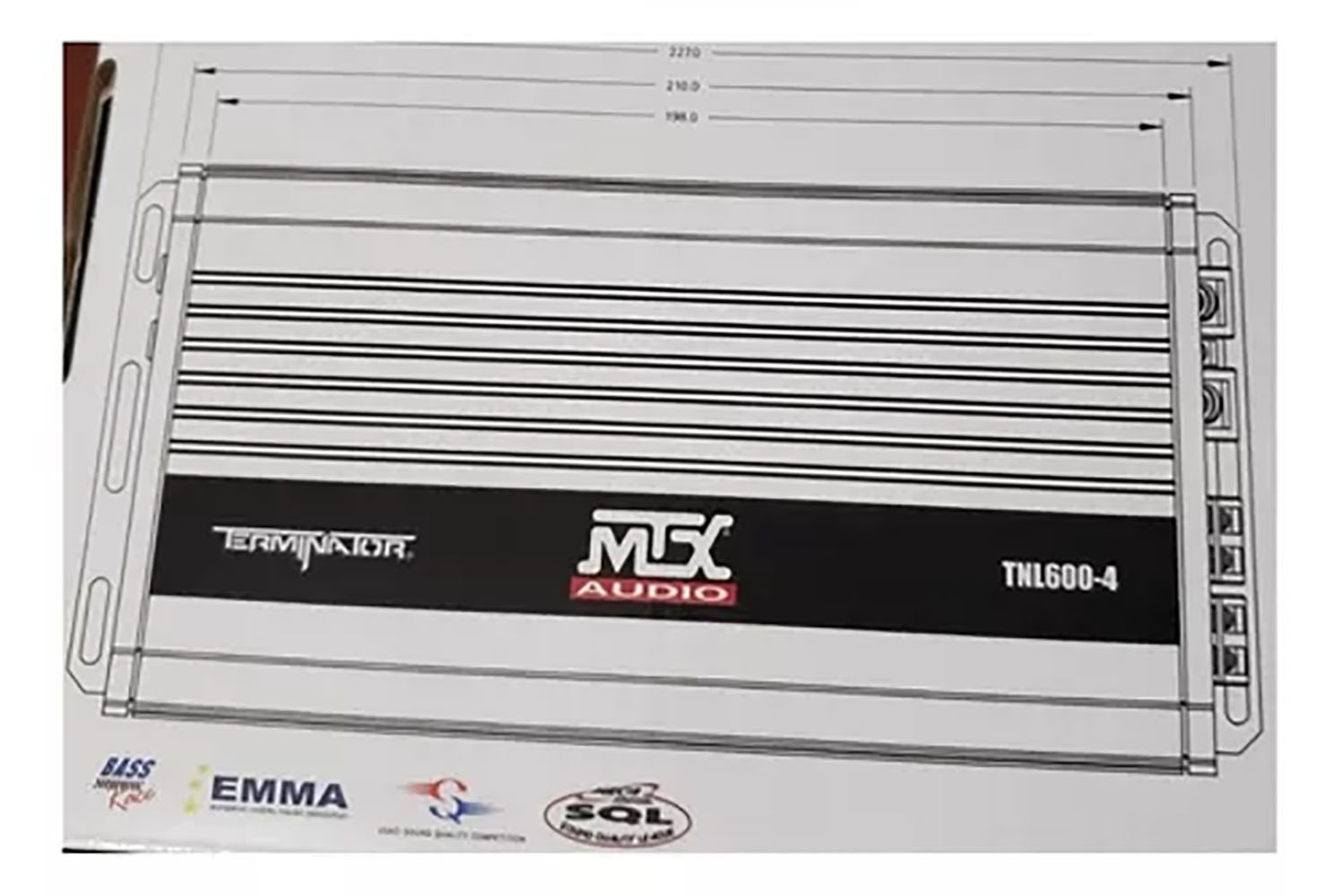 Amplificador Mtx Audio Clase D De Rango Completo Tnl600-4