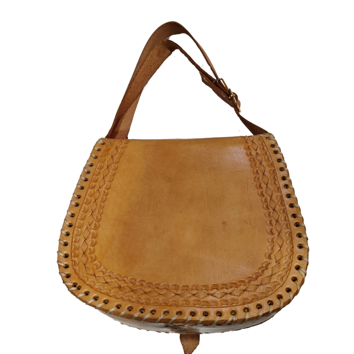 Bolsa Artesanal Margarita Cuero Genuino