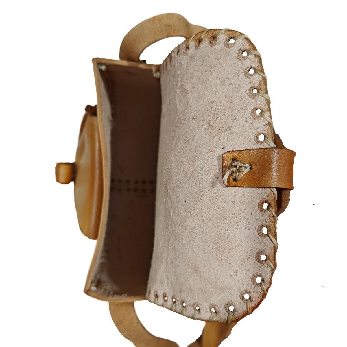 Bolsa Artesanal Margarita Cuero Genuino