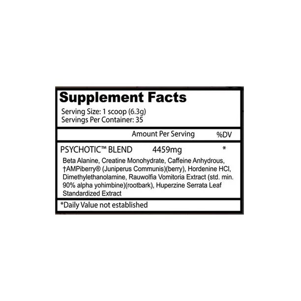 Psychotic gold blue punch 35 serv