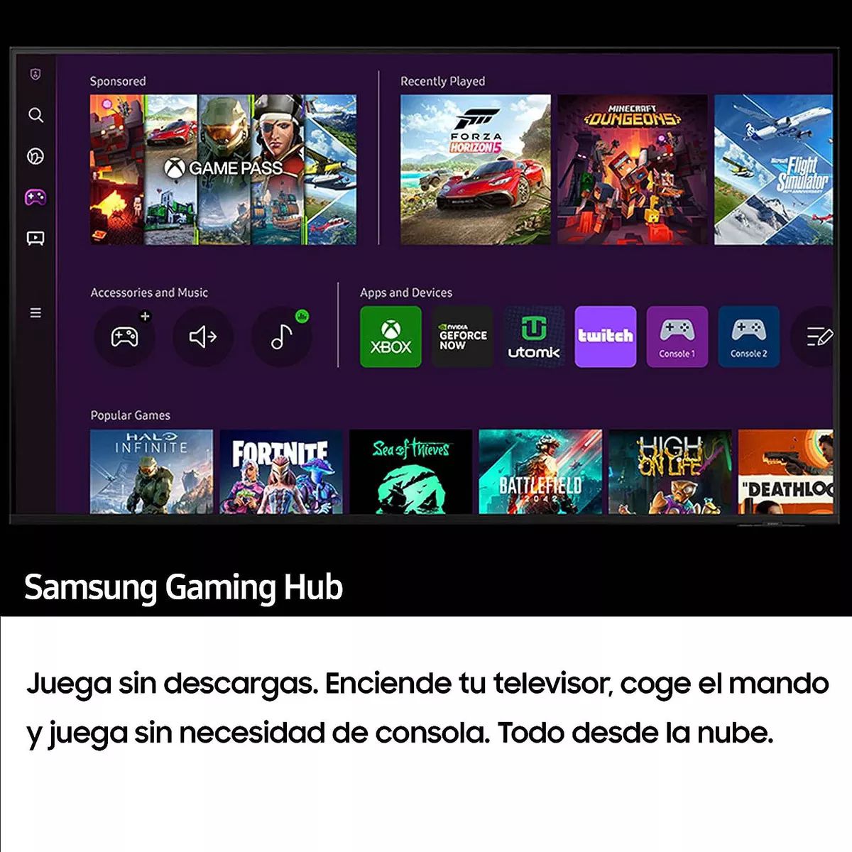 Pantalla Smart Tv Samsung 43 Pulgadas Uhd Crystal 4k Serie 7 clase  un43cu7000d