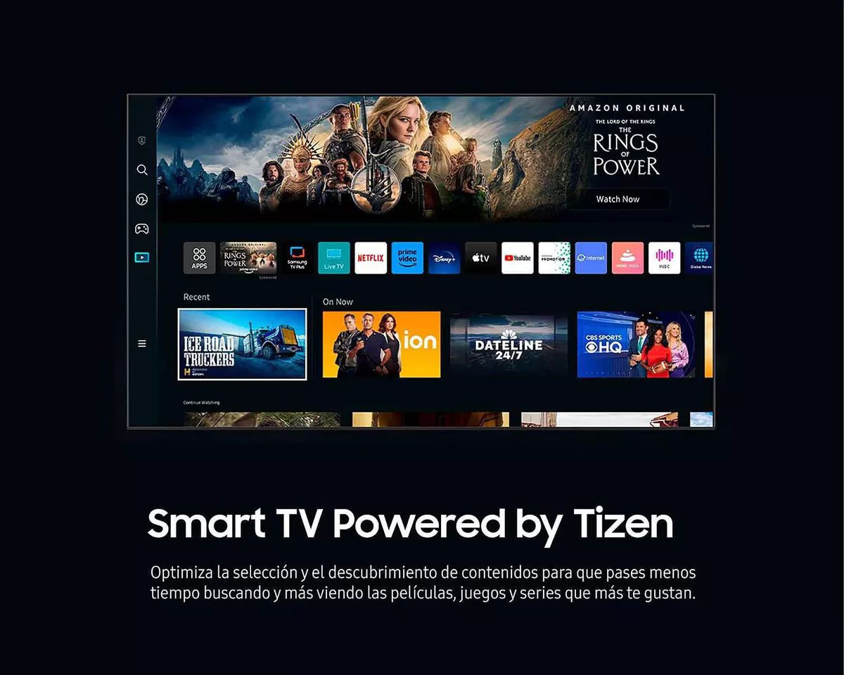 Pantalla Smart Tv Samsung 43 Pulgadas Uhd Crystal 4k Serie 7 clase un43cu7000d