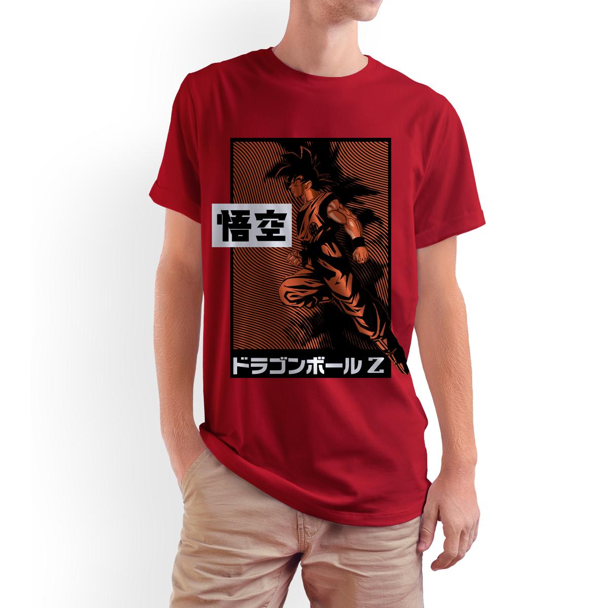 Playera para Niño de Dragon Ball Z , Goku, Rojo, Talla CH