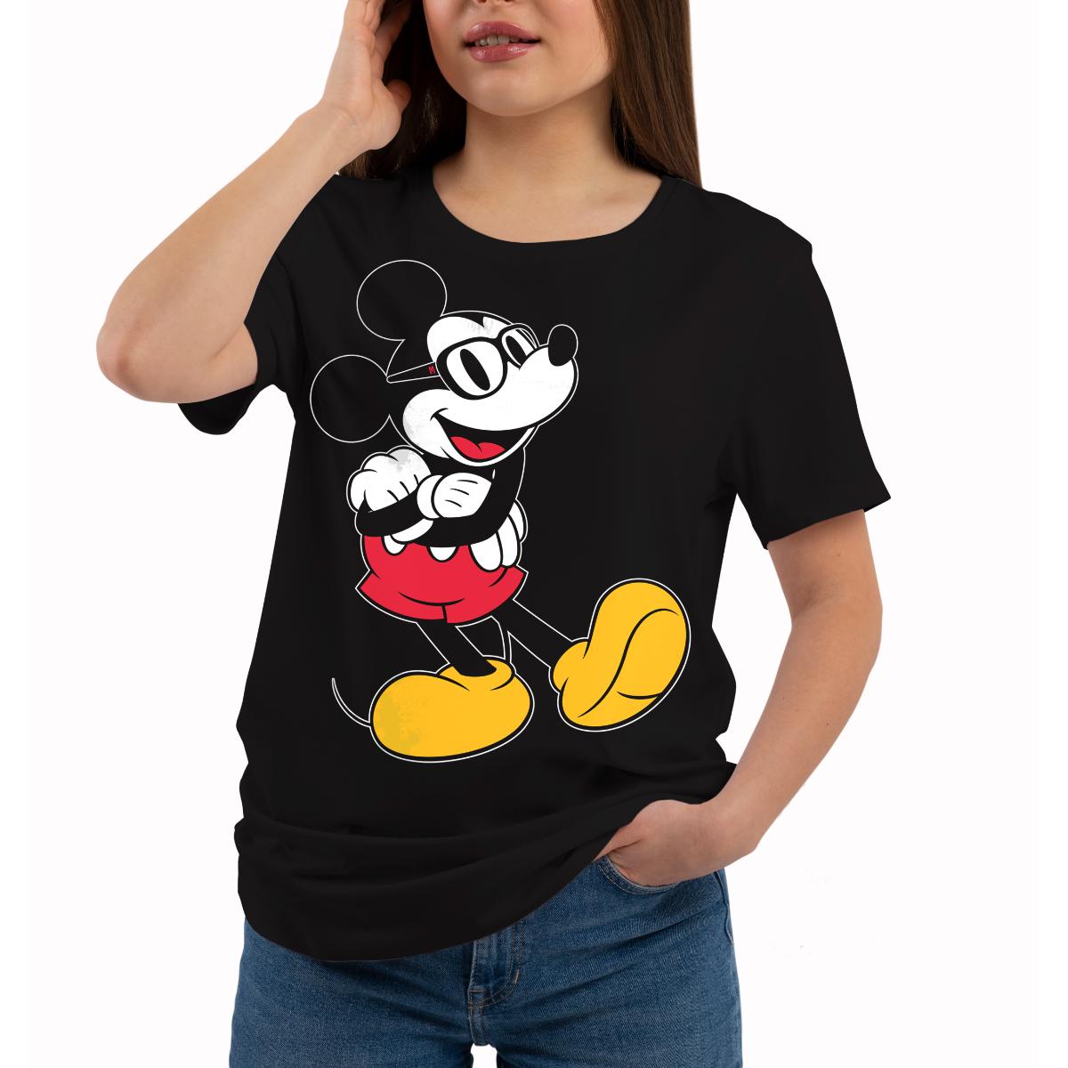 Playera para Niña de Mickey Mouse, Negro, Talla G