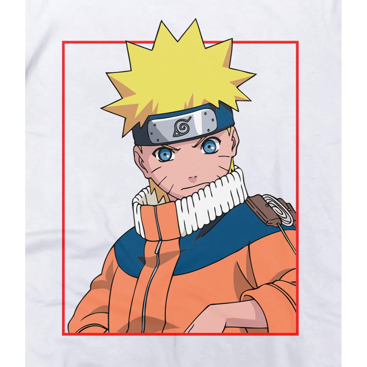 Playera para Niño de Naruto, Blanco, Talla CH