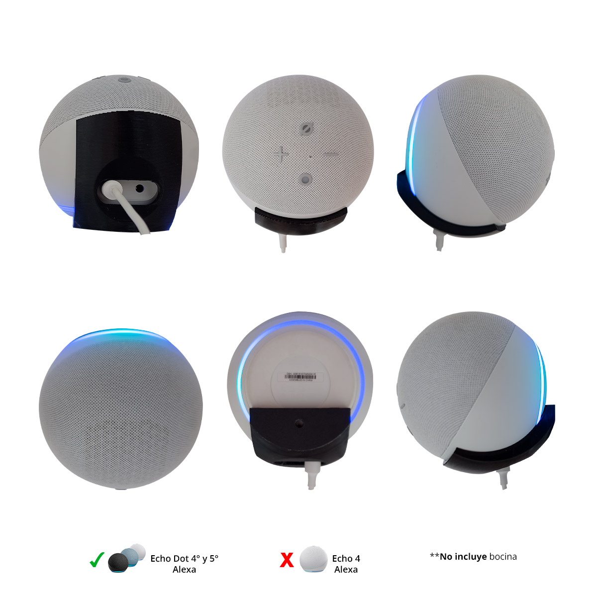 Soporte De Pared Para Alexa Echo Dot 4g Y 5g 