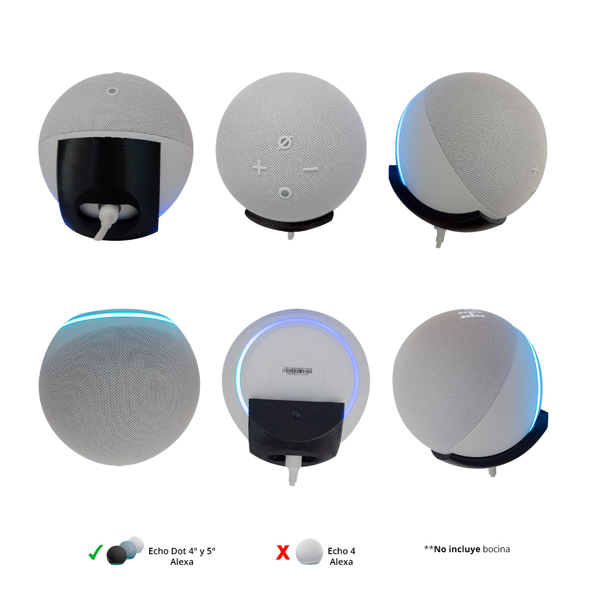 Soporte De Pared Para Alexa Echo Dot 4g Y 5g 