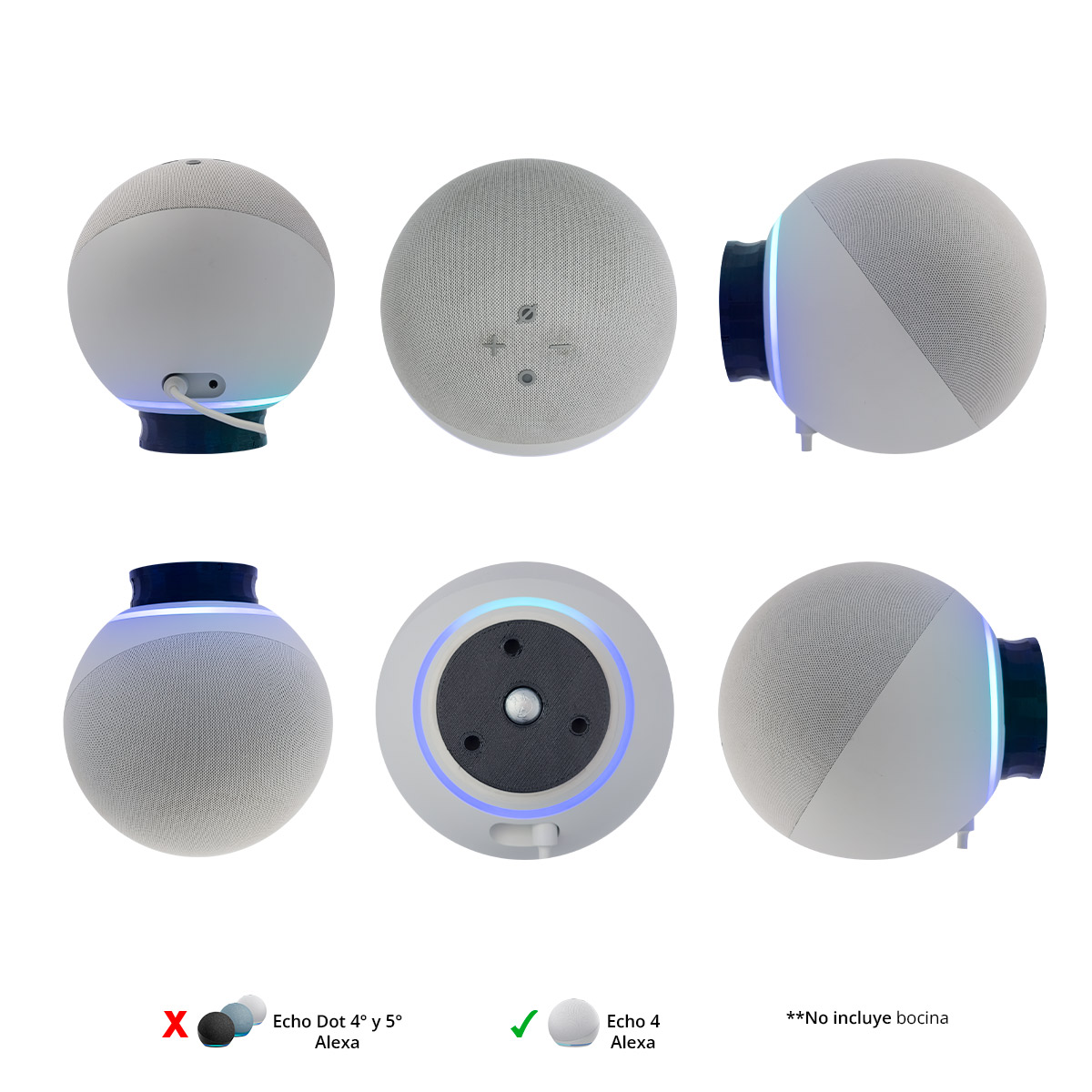 Soporte De Pared Para Alexa Echo (bocina Grade)