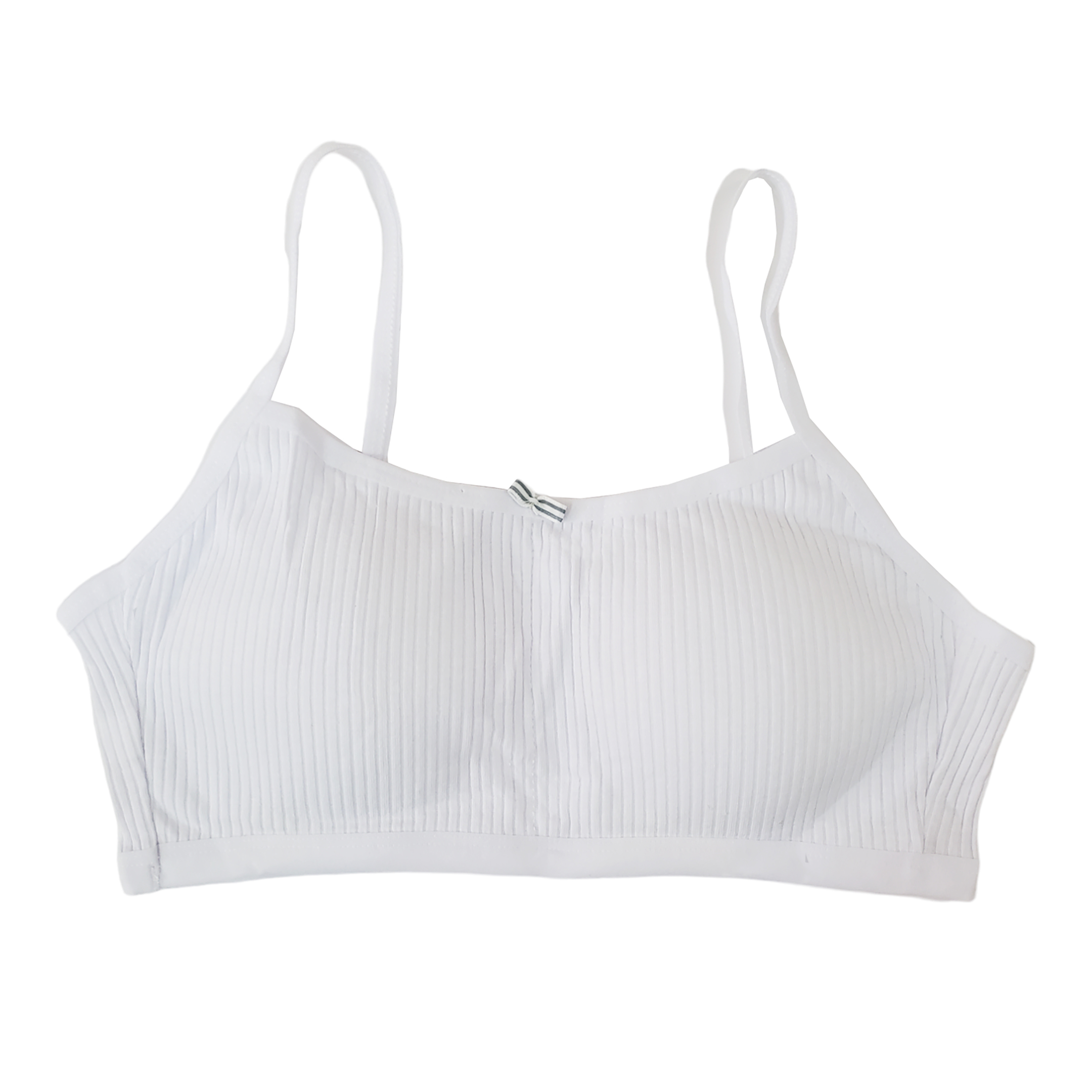 Corpiño De Algodón Tirante Delgado Adolescentes Blanco 6pz.