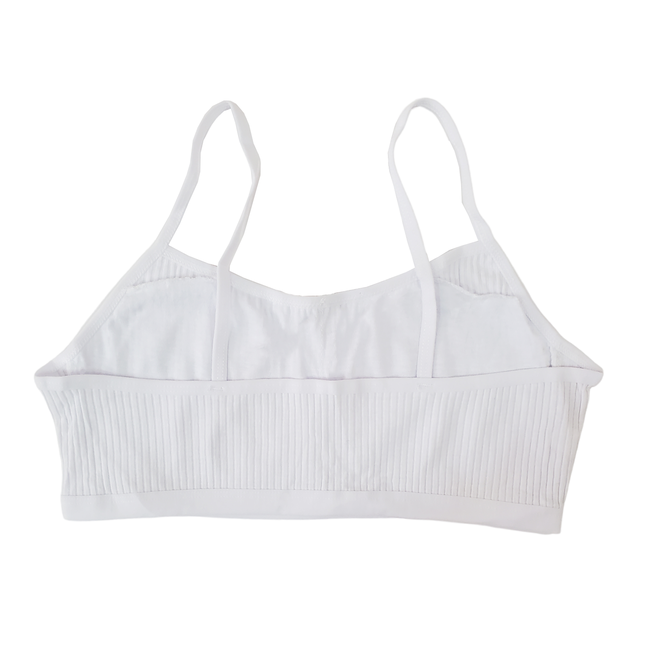 Corpiño De Algodón Tirante Delgado Adolescentes Blanco 6pz.