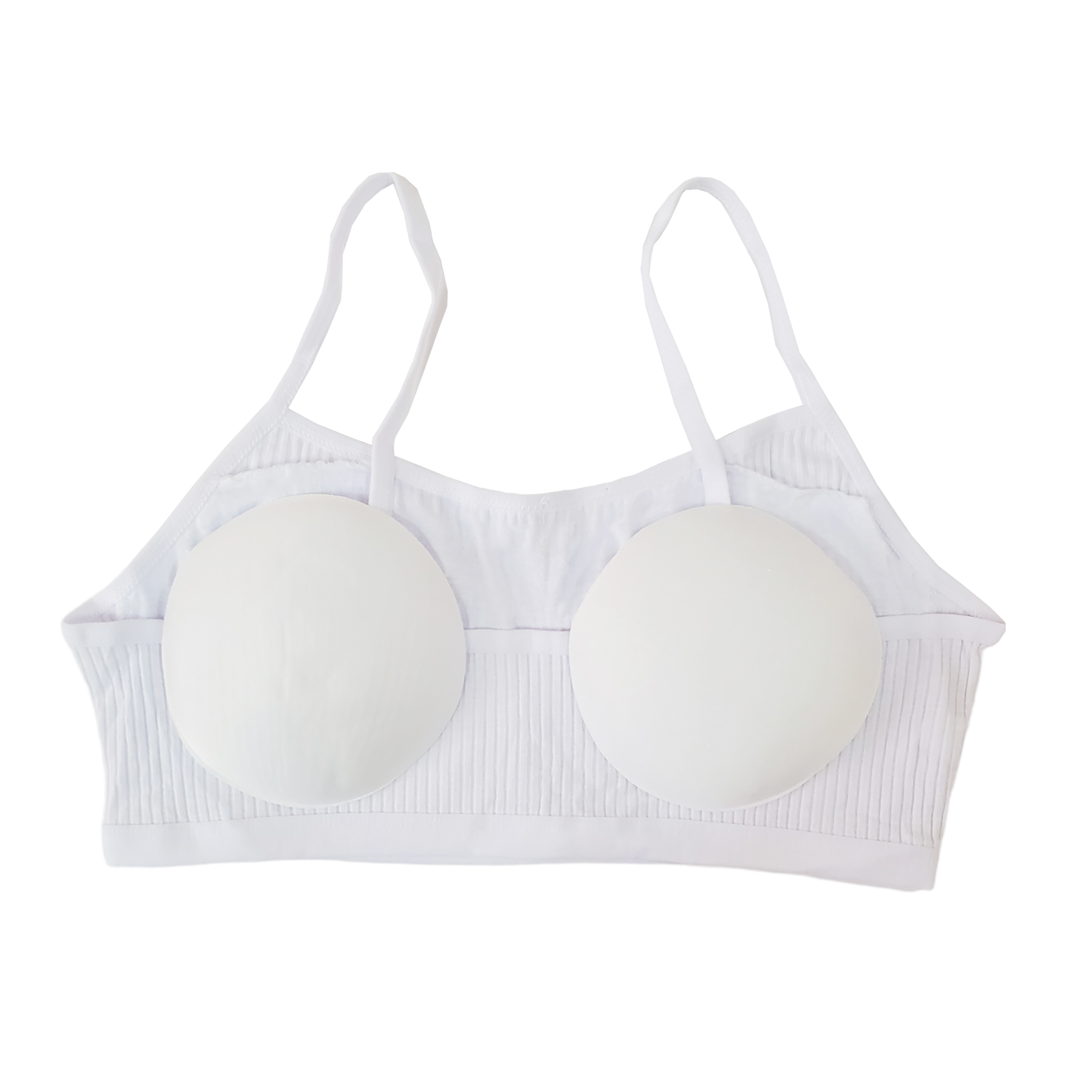 Corpiño De Algodón Tirante Delgado Adolescentes Blanco 6pz.