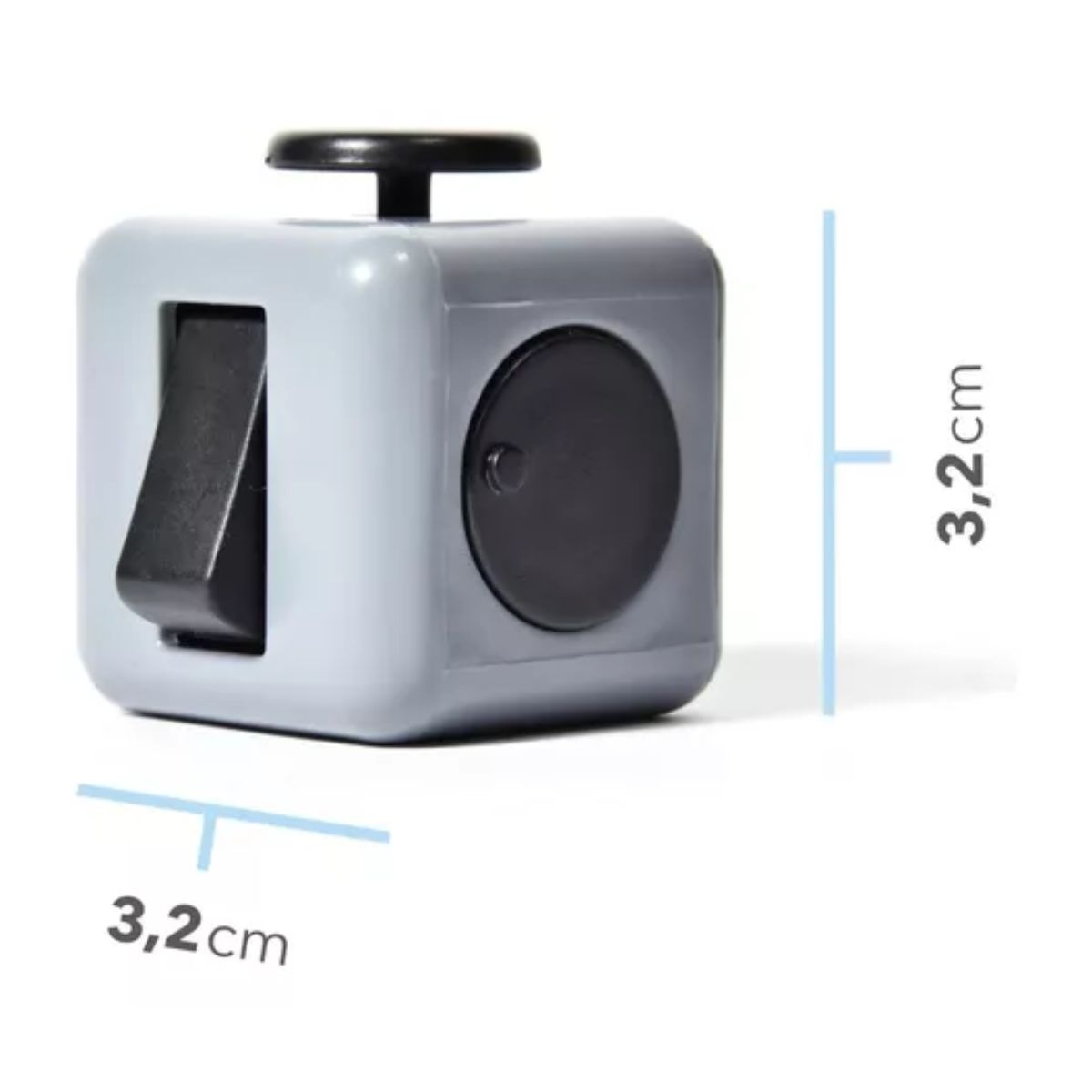 Juguete Anti Estrés Para La Ansiedad negro/gris