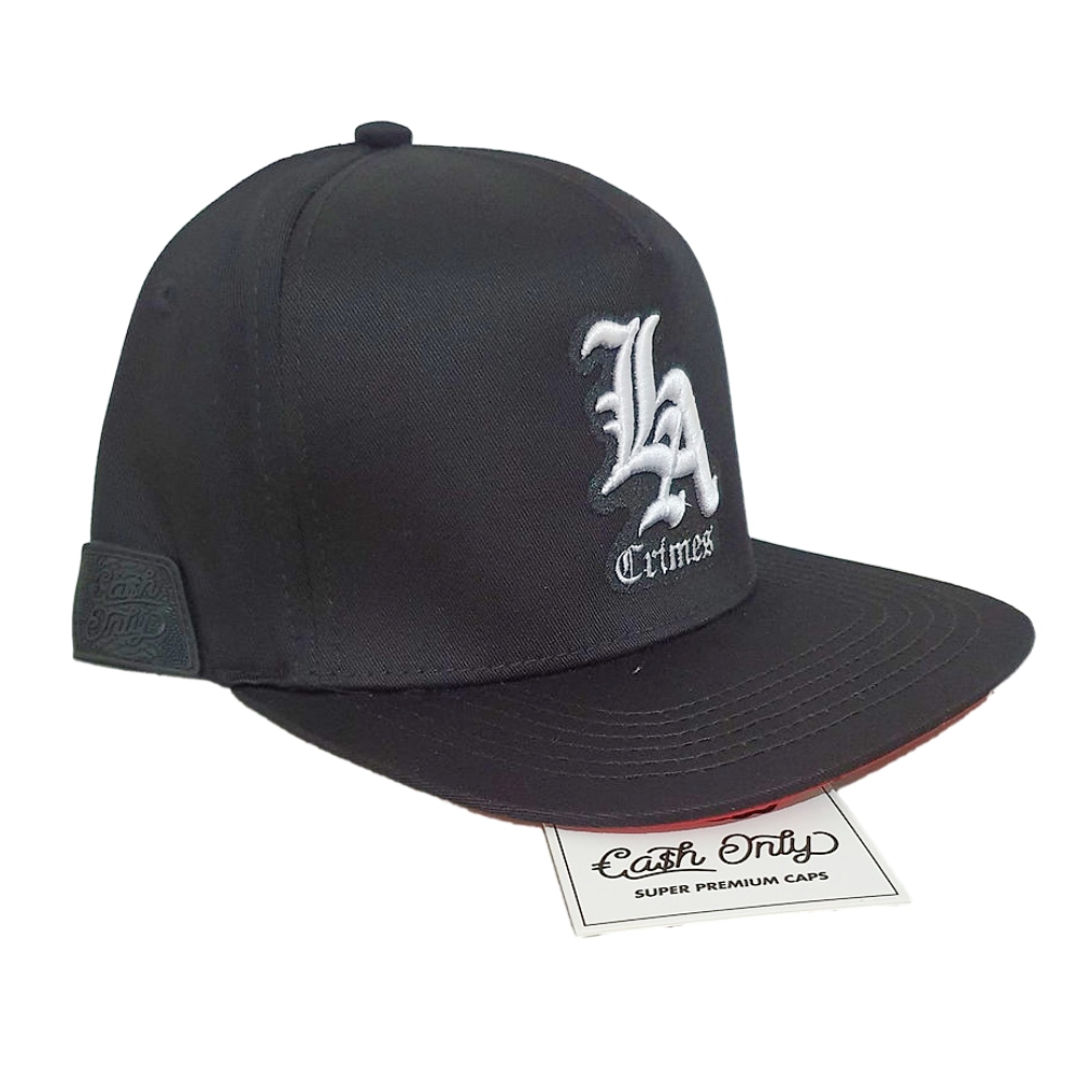 Gorra Cash Only Snapback LA Crimes Negro Unisex LA-08
