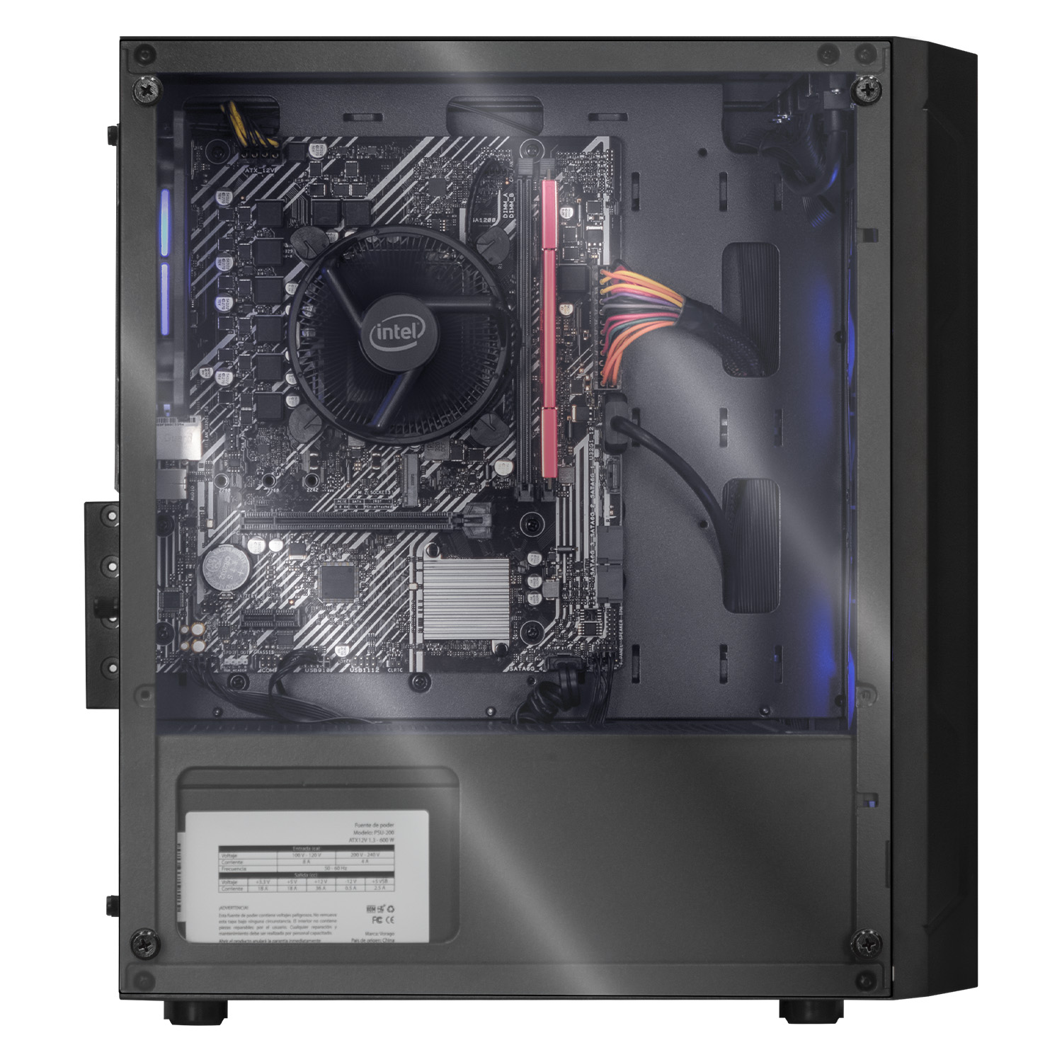 Xtreme PC Gaming Intel Core I7 10700 16GB SSD 480GB Monitor 27 WIFI Black 