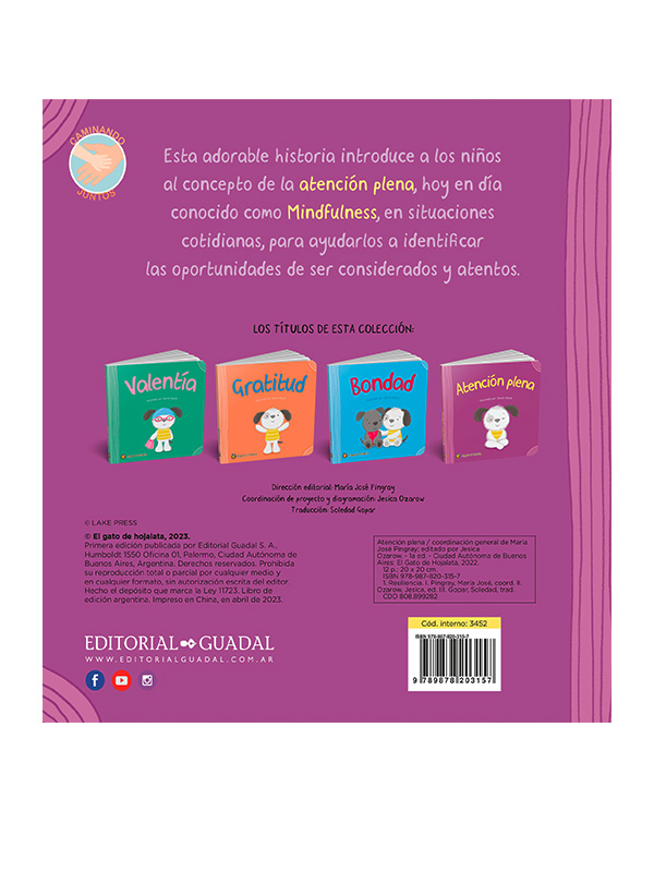 Libro Atencion Plena Colección Valores Guadal