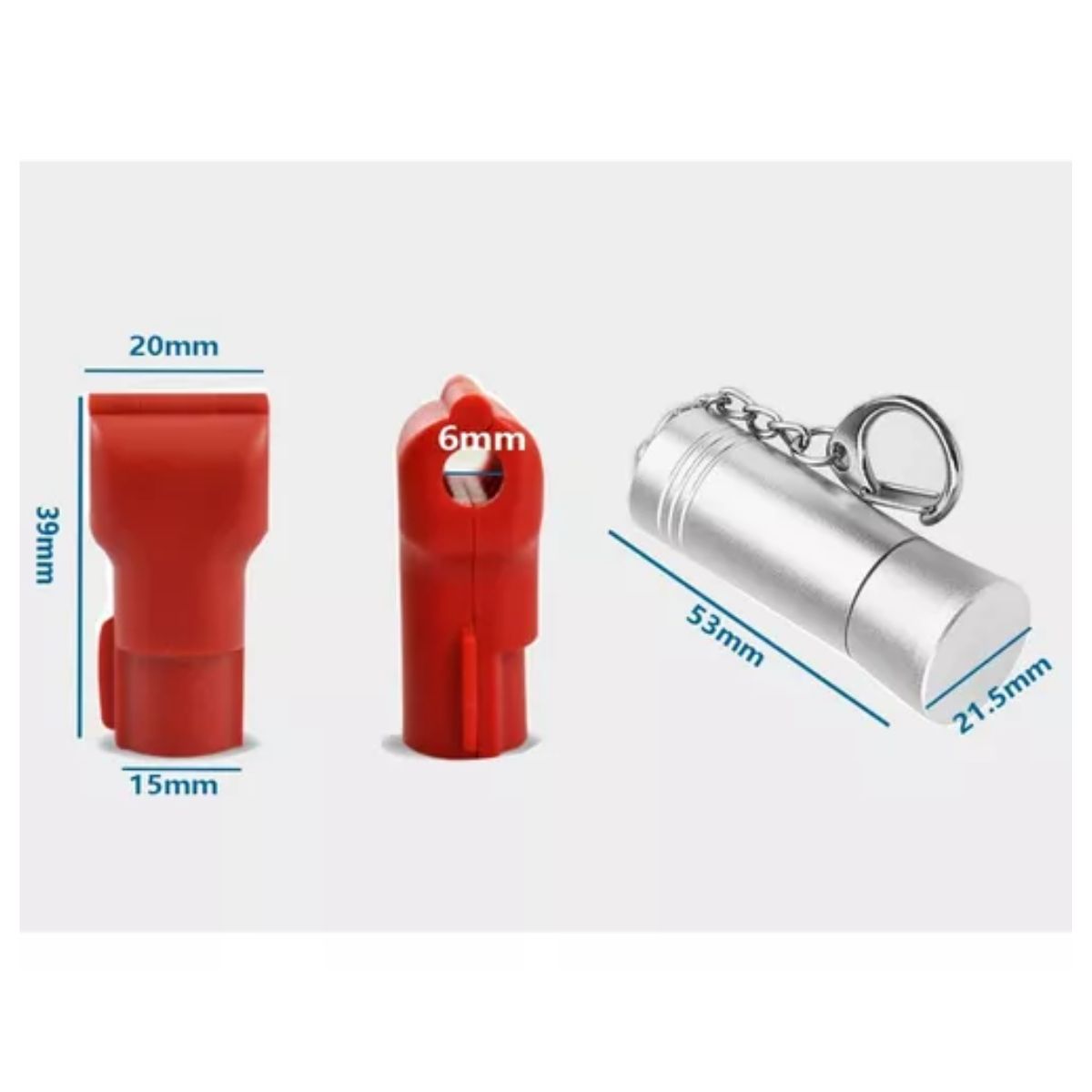 100 Rojo Candado Gancho Exhibidor,1 Llave Magnética Plateado