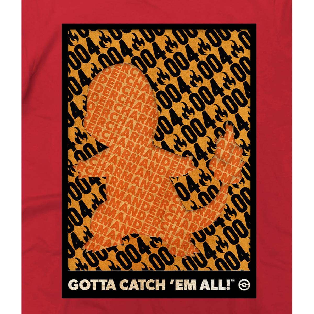 Playera para Hombre de Pokémon, Charmander, True Red, Talla G