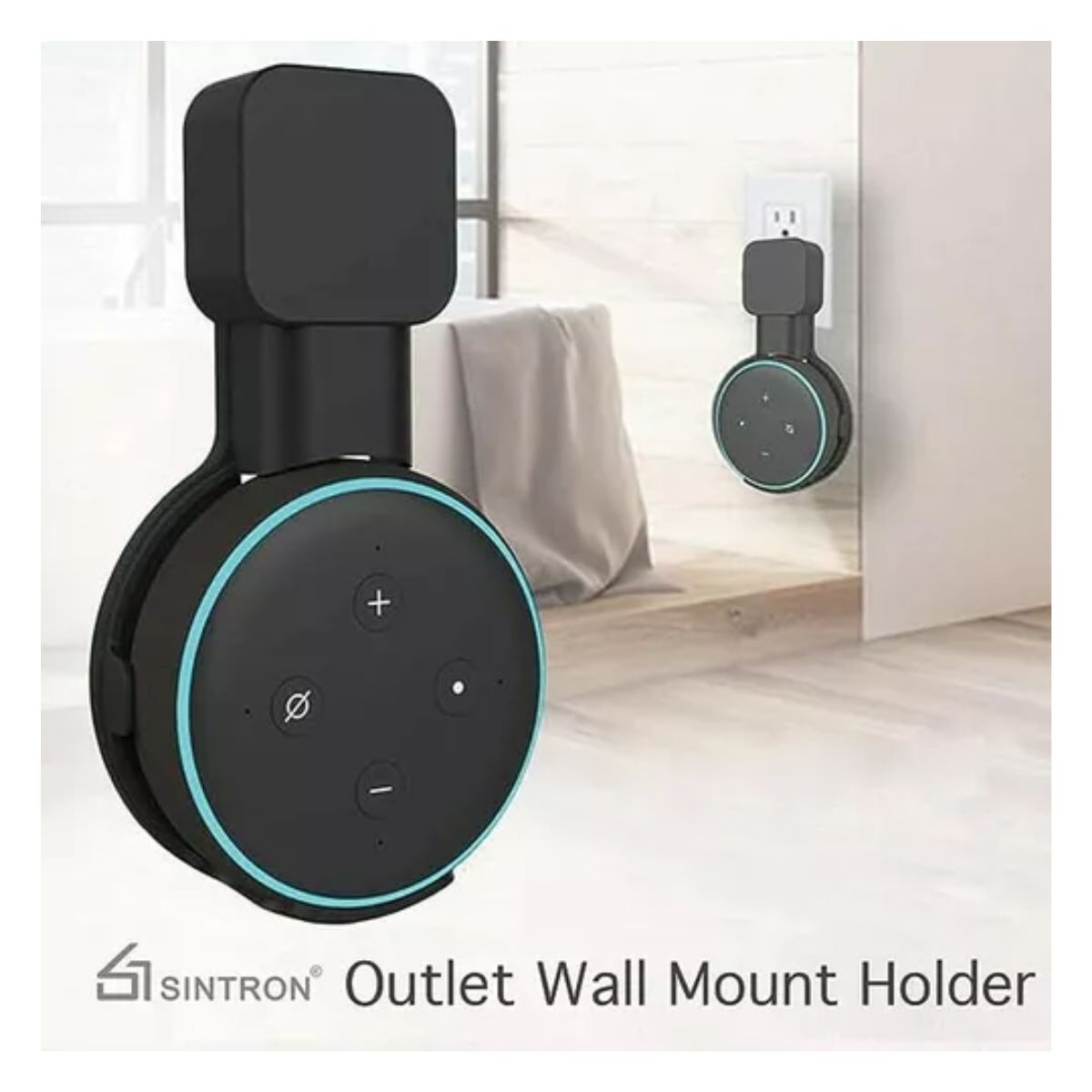 Soporte De Pared Amazon Alexa Echo Dot Tercera Generación negro