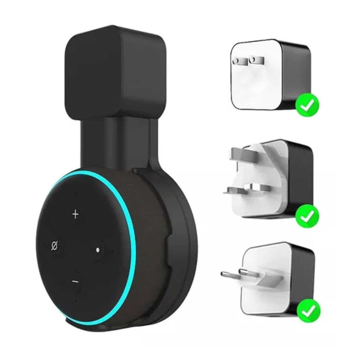 Soporte De Pared Amazon Alexa Echo Dot Tercera Generación negro