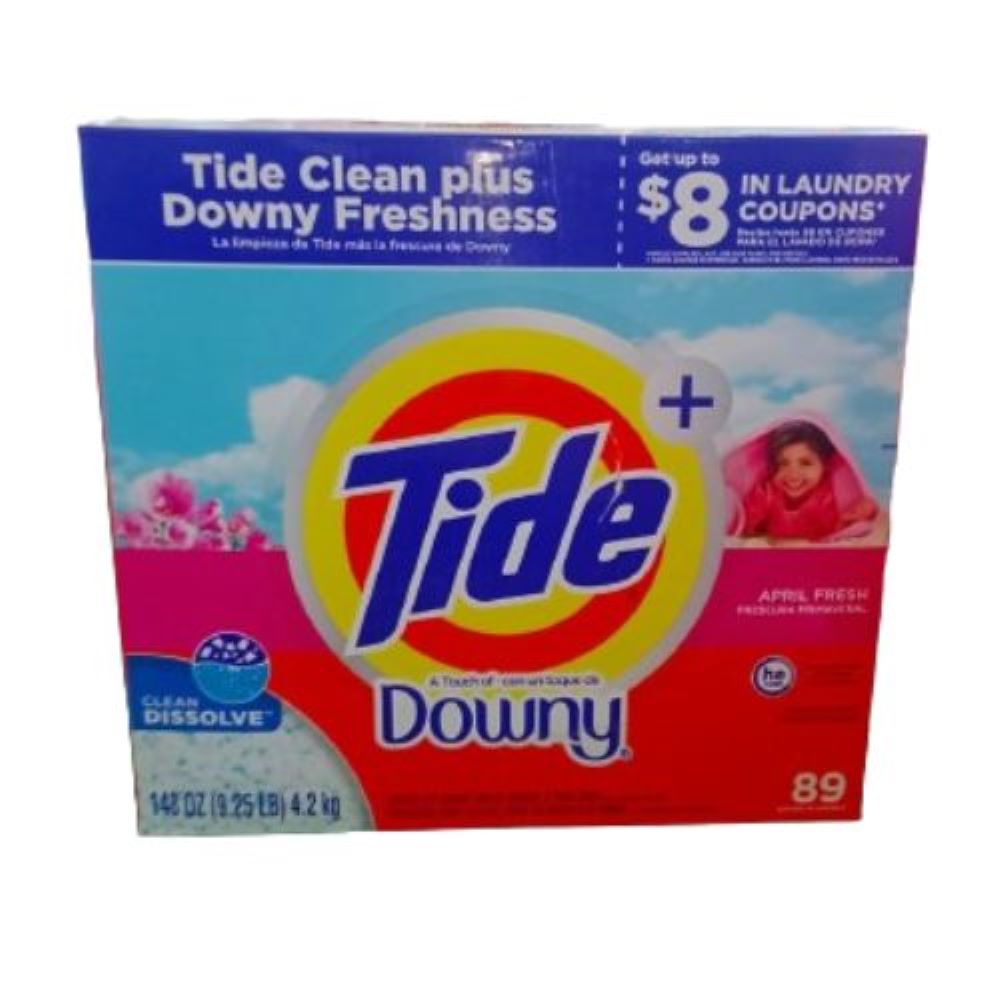 Detergente Para Ropa En Polvo Tide Con Toque De Downy 4.2 Kg PACK 2