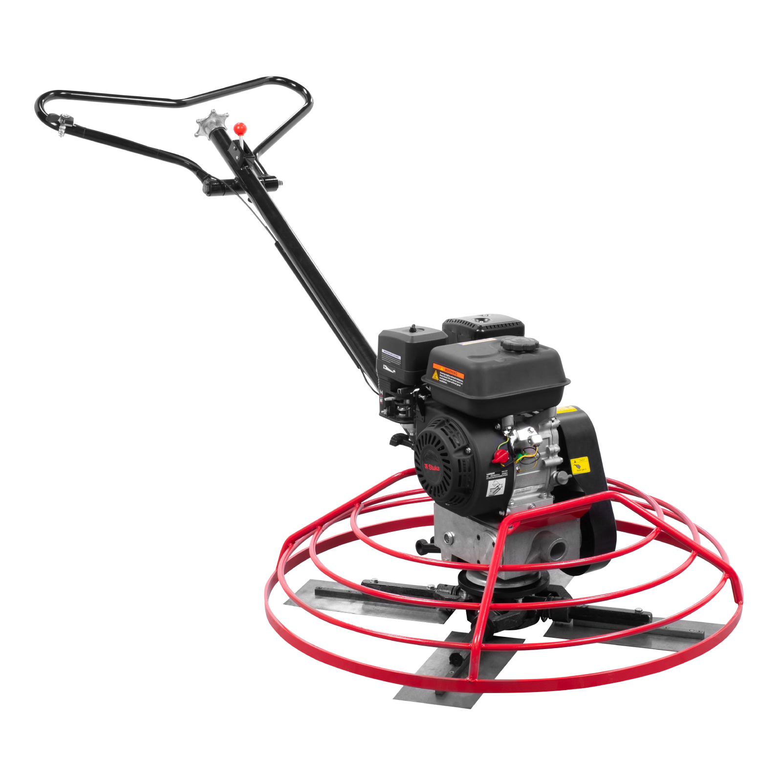 Stuka LEIPZIG | Allanadora de concreto | Rojo/Negro | 7 HP | 4 Cuchillas | Control de profundidad