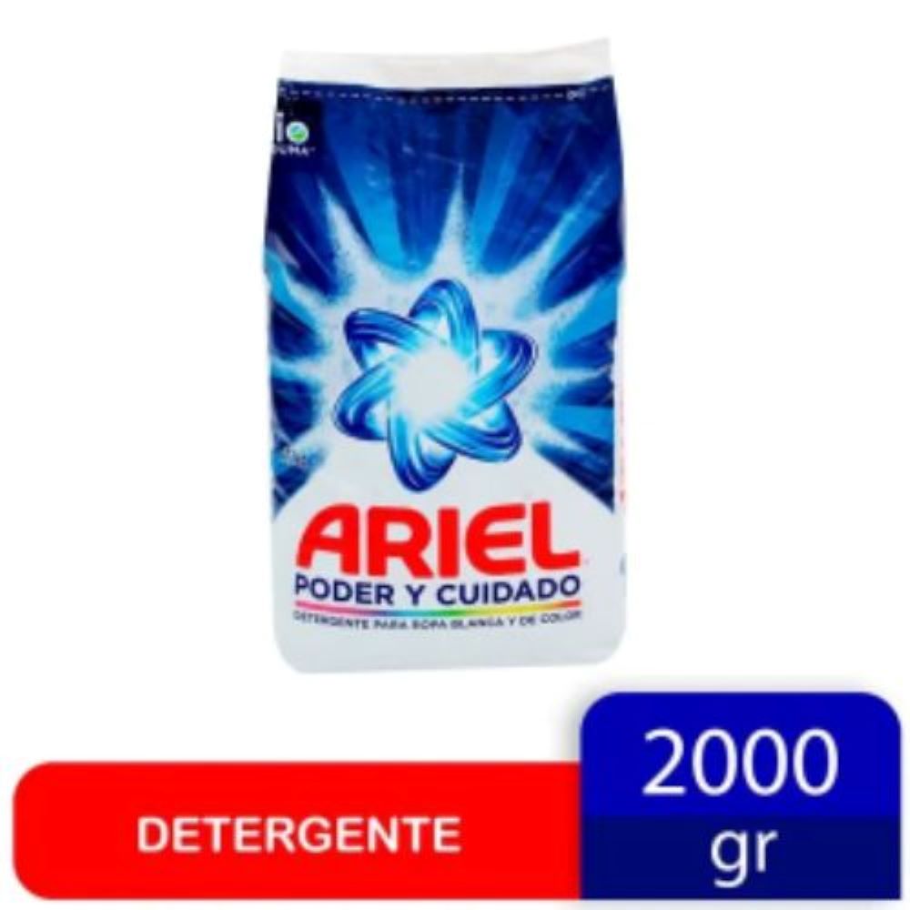 ARIEL DETERGENTE PODER Y CUIDADO PACK DE 2 PZ