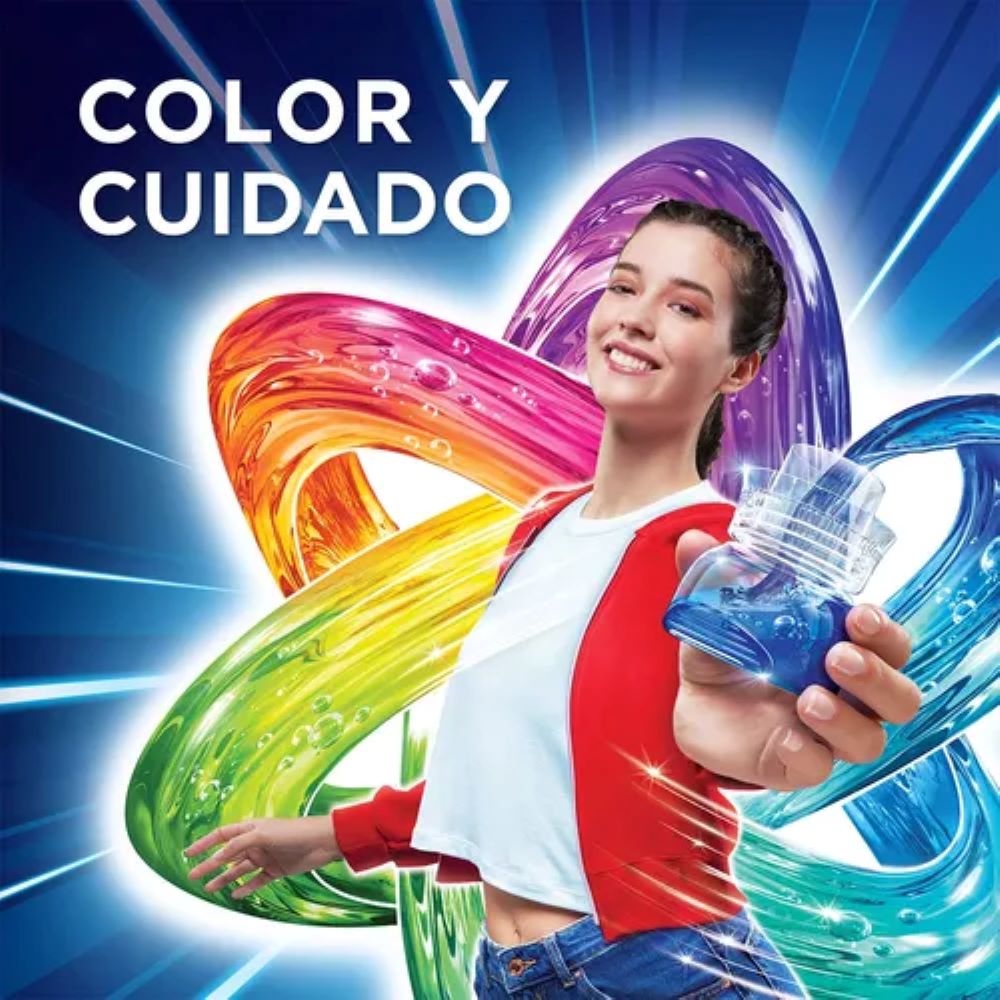 Detergente Líquido Ariel Revitacolor 2.8 L PACK 2 PZ