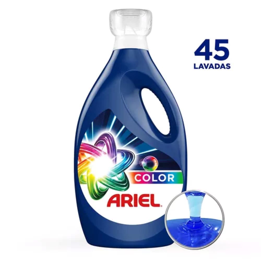 Detergente Líquido Ariel Revitacolor 2.8 L PACK 2 PZ